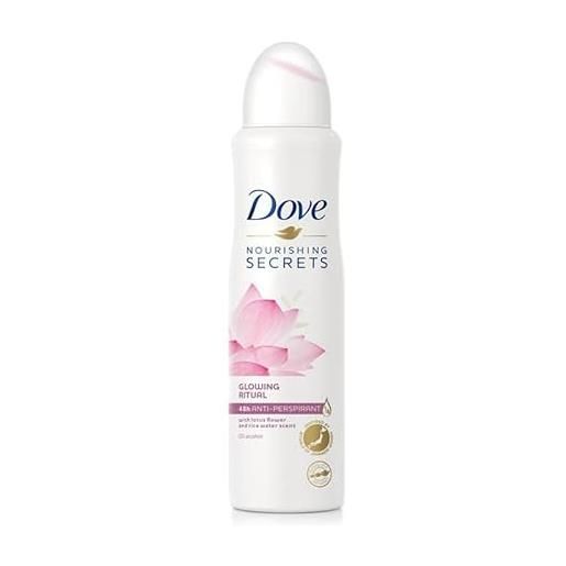 Dove confezione da 6 deodorante spray Dove nourishing secrets antitraspirante - glowing ritual - 150 ml