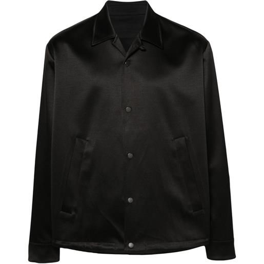 Neil Barrett giacca-camicia a maniche lunghe - nero