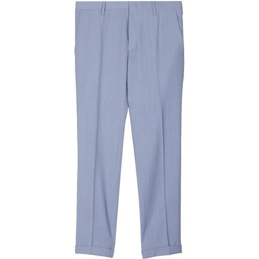 Paul Smith pantaloni sartoriali con effetto mélange - blu