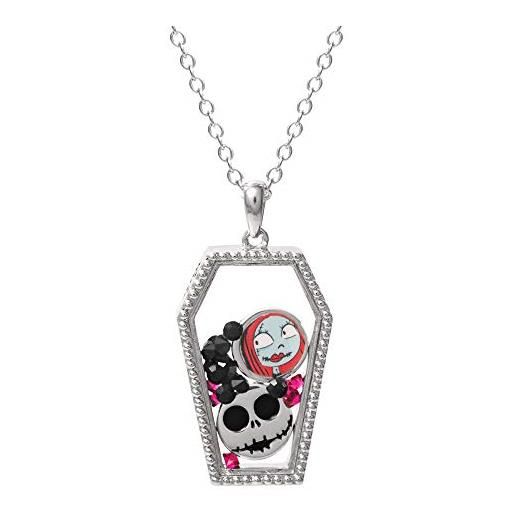 Disney nightmare before christmas silver plated coffin shaker necklace, official license