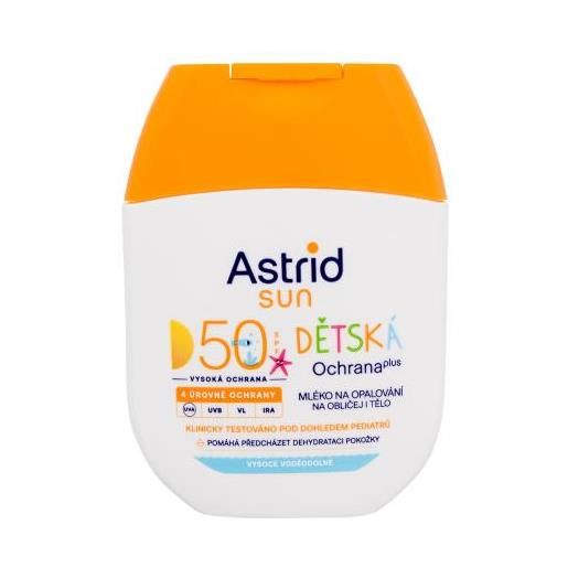 Astrid sun kids face and body lotion spf50 lozione solare impermeabile per bambini per il corpo e il viso 60 ml