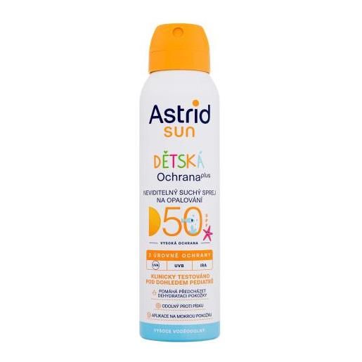 Astrid sun kids dry spray spf50 spray secco invisibile per bambini per l'esposizione al sole 150 ml