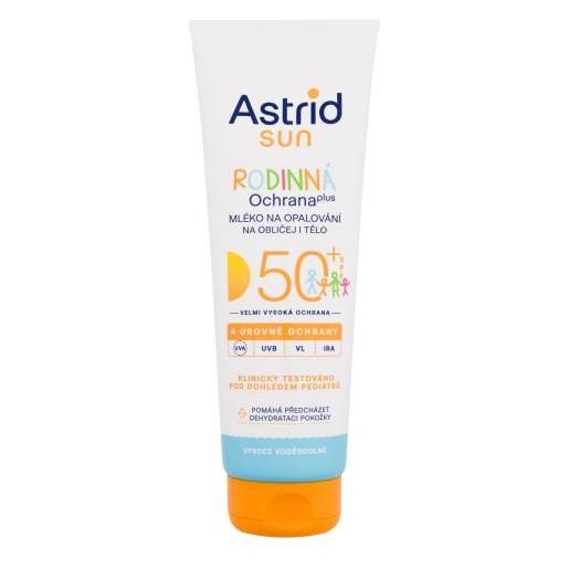 Astrid sun family milk spf50+ lozione solare impermeabile per famiglie 250 ml