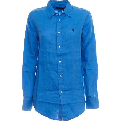 POLO RALPH LAUREN camicia in lino relaxed fit