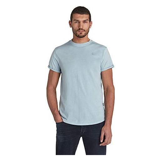 G-STAR RAW overdyed lash t-shirt, t-shirt uomo, blu (vintage indigo gd d16396-2653-g305), m