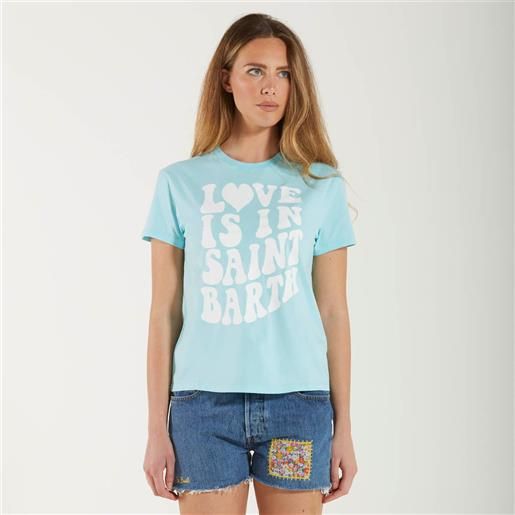 Mc2 saint barth t-shirt love is in sb azzurra
