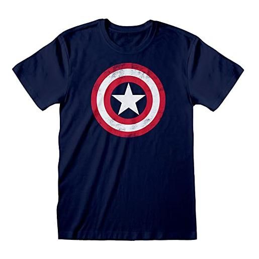 Marvel captain america shield camice medico, nero, xl bambine e ragazze