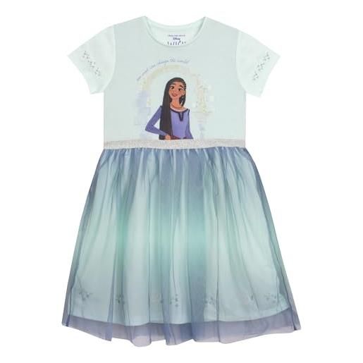 Disney camicia da notte wish camicia da notte bambina | pigiama ragazze | blu | 8-9 anni