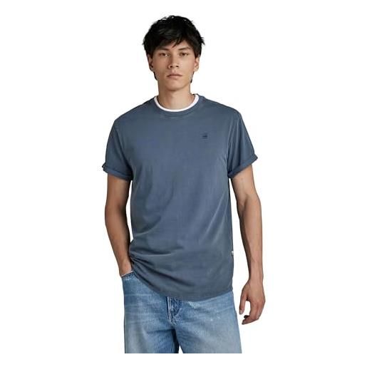 G-STAR RAW overdyed lash t-shirt, t-shirt uomo, viola (lt maze gd d16396-2653-g217), xs