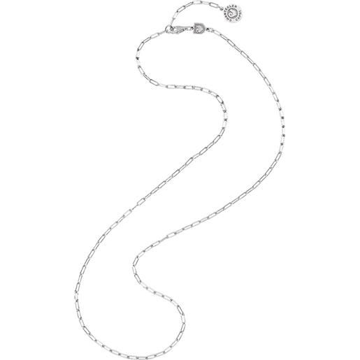 Chantecler / et voilà / collana catena media con maglia rettangolare 52 - 55 cm / argento