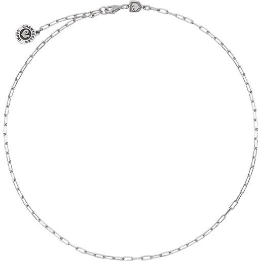Chantecler / et voilà / collana catena corta con maglia rettangolare 39 - 42 cm / argento