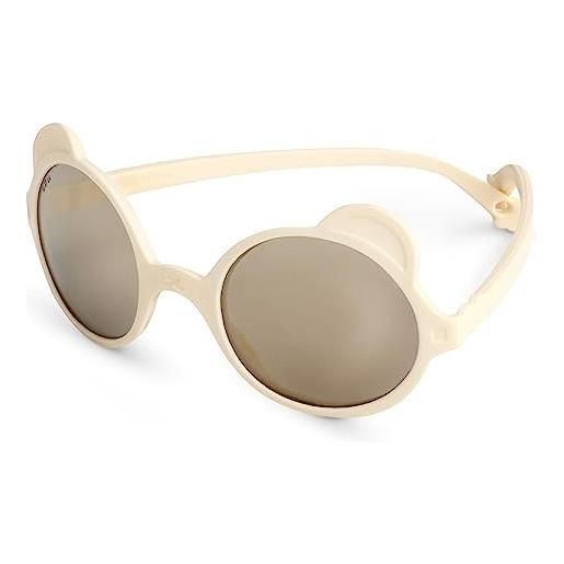 Ki et la - ourson - occhiali da sole per bambini 0-4 anni standard ce- protezione uv - ultra leggeri - morbidi - infrangibili - filtro luce blu - made in france- cordino regolabile incluso - marca