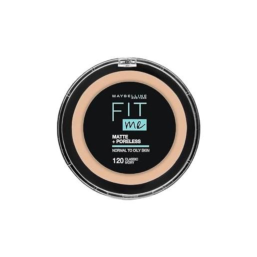 Maybelline fit me matte + poreless compact poeder - 120 classic ivory