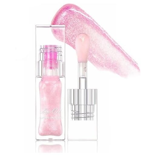 HEXEH magic color changing lip oil, conversion color changing lip oil, boss up color changing lip oil, conversion lip oil, warm change, nourishing lip glow oil non-sticky (1pc)