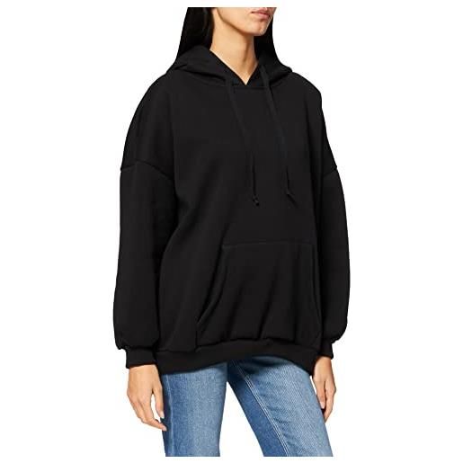 KENDALL + KYLIE kendall & kylie k&k w active oversized hoody logo animal kkw351644 hooded sweatshirt, black, large womens