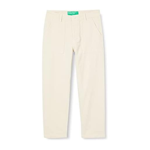 United Colors of Benetton pantalone 4dukuf01l, bianco 674, 52 uomo