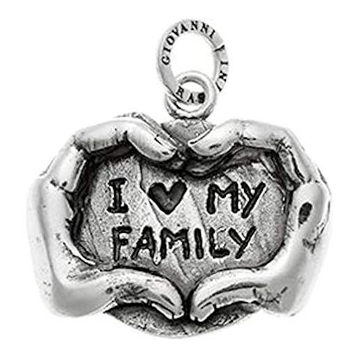 Giovanni Raspini charm i ❤ my family amo la mia famiglia pendant pendente 9916