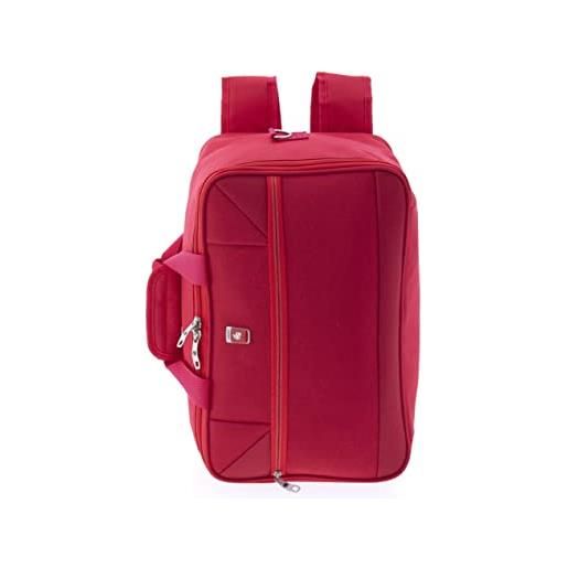 Gladiator borsa zaino con misure ryanair, metro, rosso, de mano, borsa zaino da cabina, bagaglio a mano. 