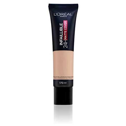 L'ORÉAL 2 x new l'oreal infallible 24h matte cover foundation 30ml - 175 sand