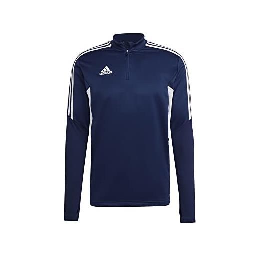 Adidas con22 tr top, maglia lunga uomo, team navy blue 2/white, s