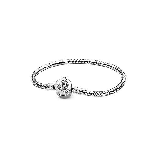 Pandora bracciale 599046c01-19 corona scintillante argento