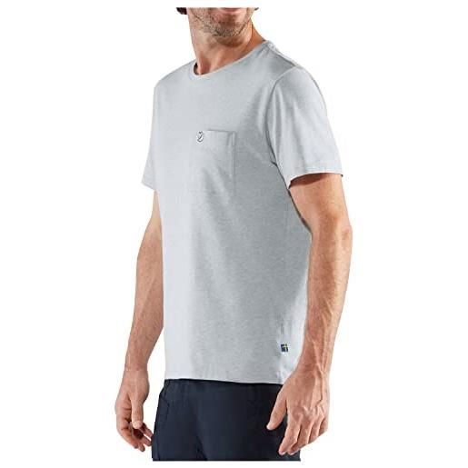 Fjällräven fjallraven övik t-shirt m, maglietta a maniche corte, uomo, grigio (mélange), m