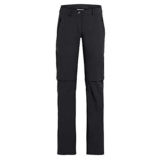Vaude - pantaloni da donna farley stretch zo, donna, pantaloni, 42231, nero, 34