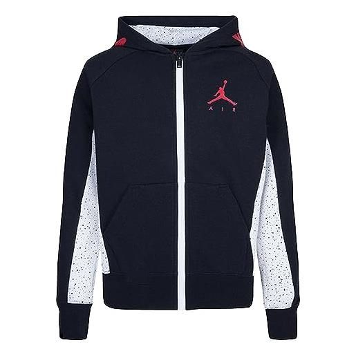Nike jordan felpa da ragazzo con cappuccio e zip jumpman air speckle nera taglia xl (158-170 cm) codice 95a166-f66
