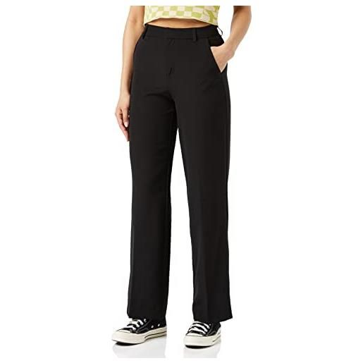 Only onlberry hw wide pant tlr pantaloni, nero, 34w x 32l donna