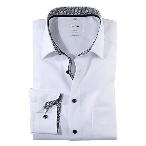 Olymp uomo camicia business a maniche lunghe luxor, comfort fit, new kent, anthrazit 67,41