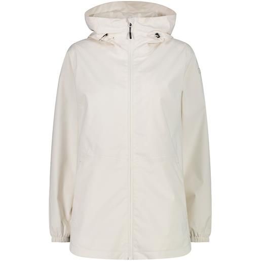 CMP giacca impermeabile in clima protect bianca da donna