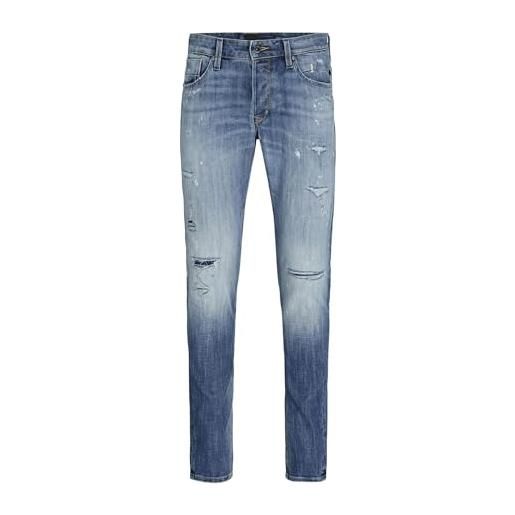 JACK & JONES jjiglenn jjblair ge 702 sn jeans, blu denim, 32w x 32l uomo