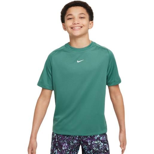 Nike maglietta per ragazzi Nike kids dri-fit multi+ training top - bicoastal/white