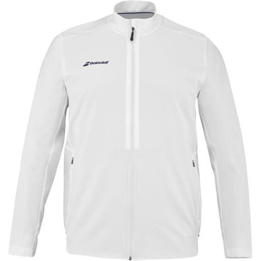 Babolat felpa da tennis da uomo Babolat play jacket - white/white