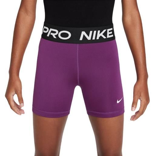 Nike pantaloncini per ragazze Nike girls pro 3in shorts - viotech/black/white