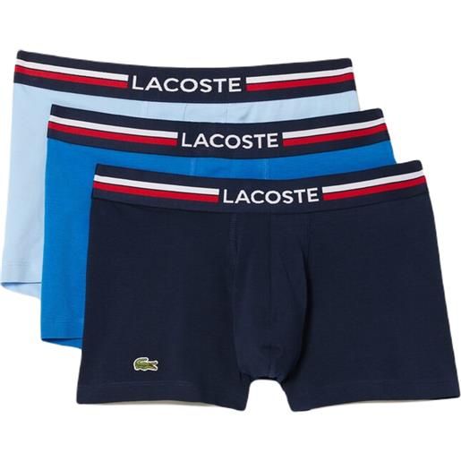 Lacoste boxer sportivi da uomo Lacoste iconic boxer briefs with multicolor waistband 3p - multicolor