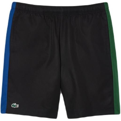 Lacoste pantaloncini da tennis da uomo Lacoste sportsuit colour-block shorts - black/blue/green