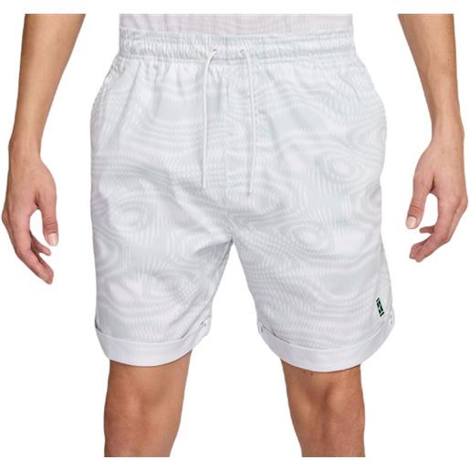 Nike pantaloncini da tennis da uomo Nike court heritage 6" dri-fit tennis shorts - white
