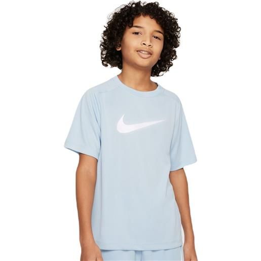 Nike maglietta per ragazzi Nike kids dri-fit multi+ top - light armory blue/white