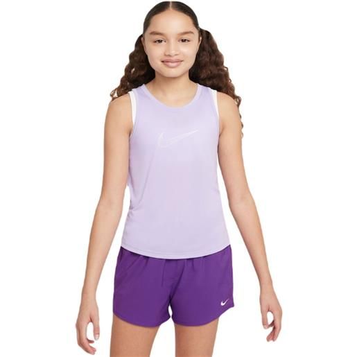 Nike maglietta per ragazze Nike kids dri-fit one training tank - hydrangeas/white
