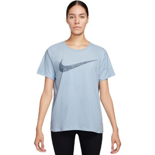 Nike maglietta donna Nike slam dri-fit swoosh top - light armory blue