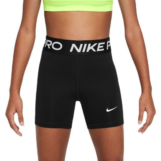 Nike pantaloncini per ragazze Nike girls pro dri-fit shorts - black/white