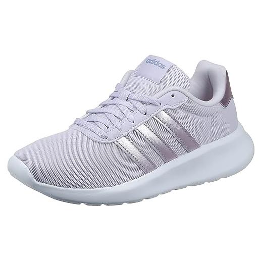 adidas lite racer 3.0 shoes, sneaker donna, shadow navy champagne met champagne met, 38 2/3 eu
