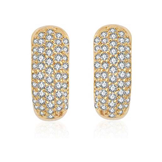 Kruckel wonderful day, happy, lovely, shine, lucky, everything is easy, yeah!Earrings made with zirconia - 7181046