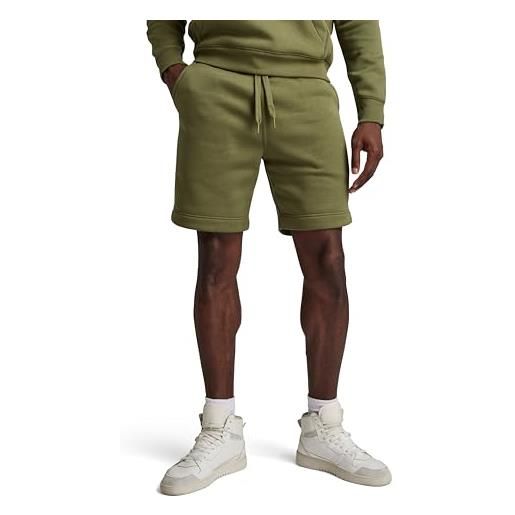 G-STAR RAW premium core sweat shorts donna, verde scuro (sage d21172-c235-724), l