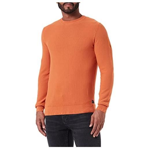 TOM TAILOR maglione lavorato a maglia, uomo, arancione (gold flame orange 19772), xxl