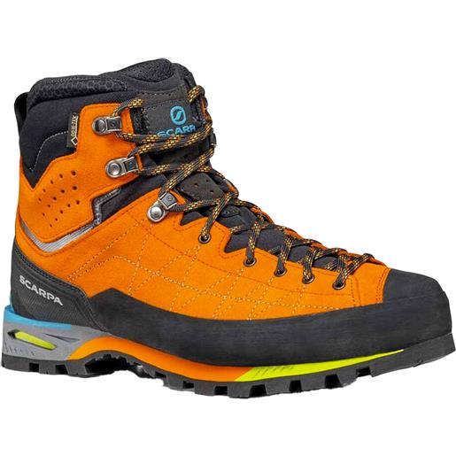 Scarpa - scarpe da trekking - zodiac tech gtx tonic black per uomo in pelle - taglia 40,40.5,45,45.5,46,47,48,42,42.5,43,43.5,44,44.5 - arancione