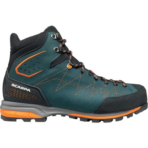 Scarpa - scarpe da trekking - zodiac trek gtx petrol rust orange per uomo - taglia 40.5,41,41.5,42,42.5,43,43.5,44,44.5,45 - verde