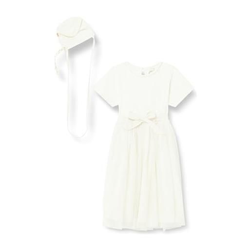 Noppies kids evansville-abito da ragazza a maniche corte vestito, bianco antico-p331, 140 bambina