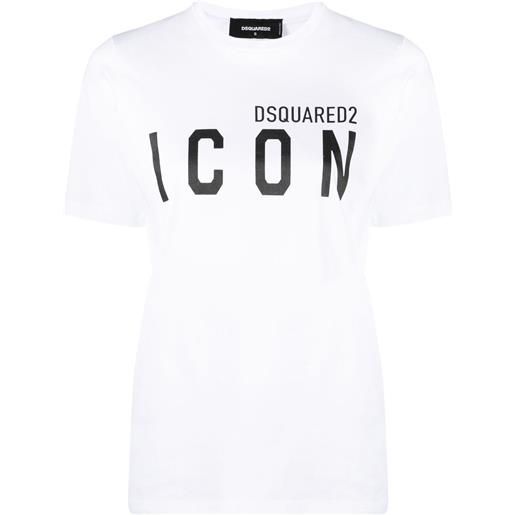Dsquared2 t-shirt icon con logo - bianco